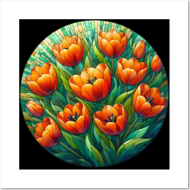 Tulip Flower Wall Art by Jenni Arts